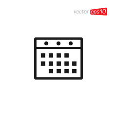 Calendar Icon Design Vector Template