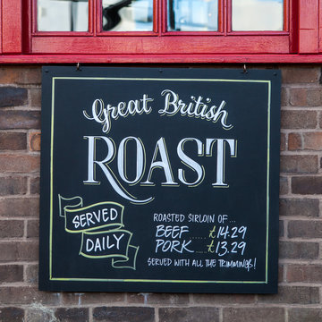 Traditional English Roast Dinner - Pub Lunch