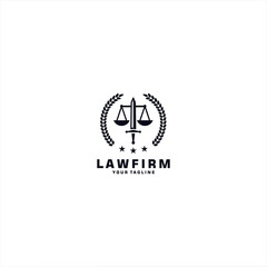 Law Firm logo design template idea