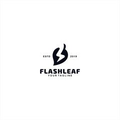 Flash Logo Design Vector Illustration Template Idea