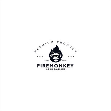 Monkey Logo design template idea