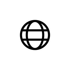 Vector globe icon