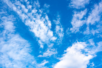 Blue sky with white clouds