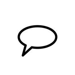 Vector bubble speech icon