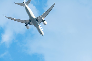 旅客機・飛行機・青空
