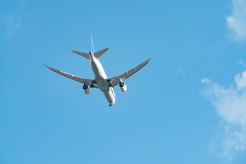 旅客機・飛行機・青空