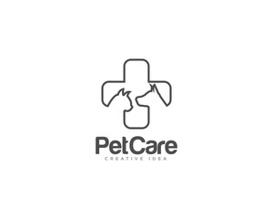 Pet Care Logo Design Vector