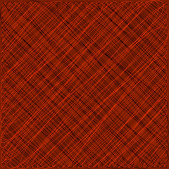 Royal ornament of their red threads and dark intersecting fibers.