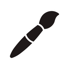 Paint brush icon in trendy flat style design. Vector graphic illustration. Brush icon for website design, logo, and ui. EPS 10.
