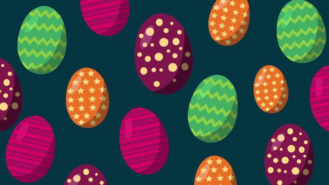 easter egg animation background seamless looping for holiday concept