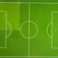 Obraz premium Texture of soccer field or soccer field. For design, top view. Green grass texture.
