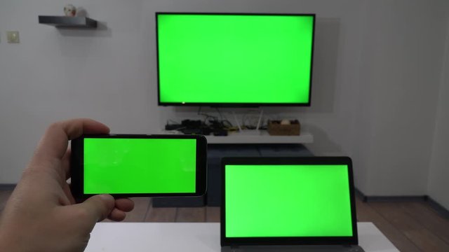 Cast smartphone on a computer or tv