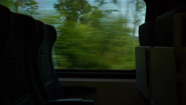 summer day salzburg to vienna train road trip passenger side seat pov panorama 4k austria