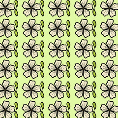 abstract flower pattern background vector