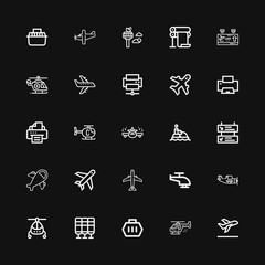 Editable 25 jet icons for web and mobile