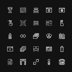 Editable 25 window icons for web and mobile