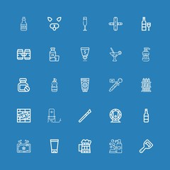 Editable 25 bottle icons for web and mobile