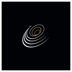 an abstract shape of vortex space