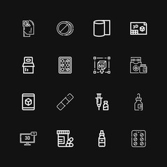 Editable 16 capsule icons for web and mobile