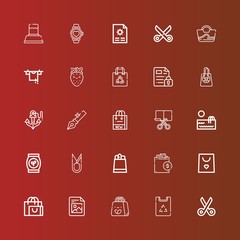 Editable 25 simplicity icons for web and mobile