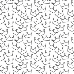 Crown painted background . Seamless background pattern. eps 10
