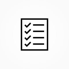 list check mark icon design vector