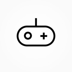 icon game controller gamepad console graphic vector illustration