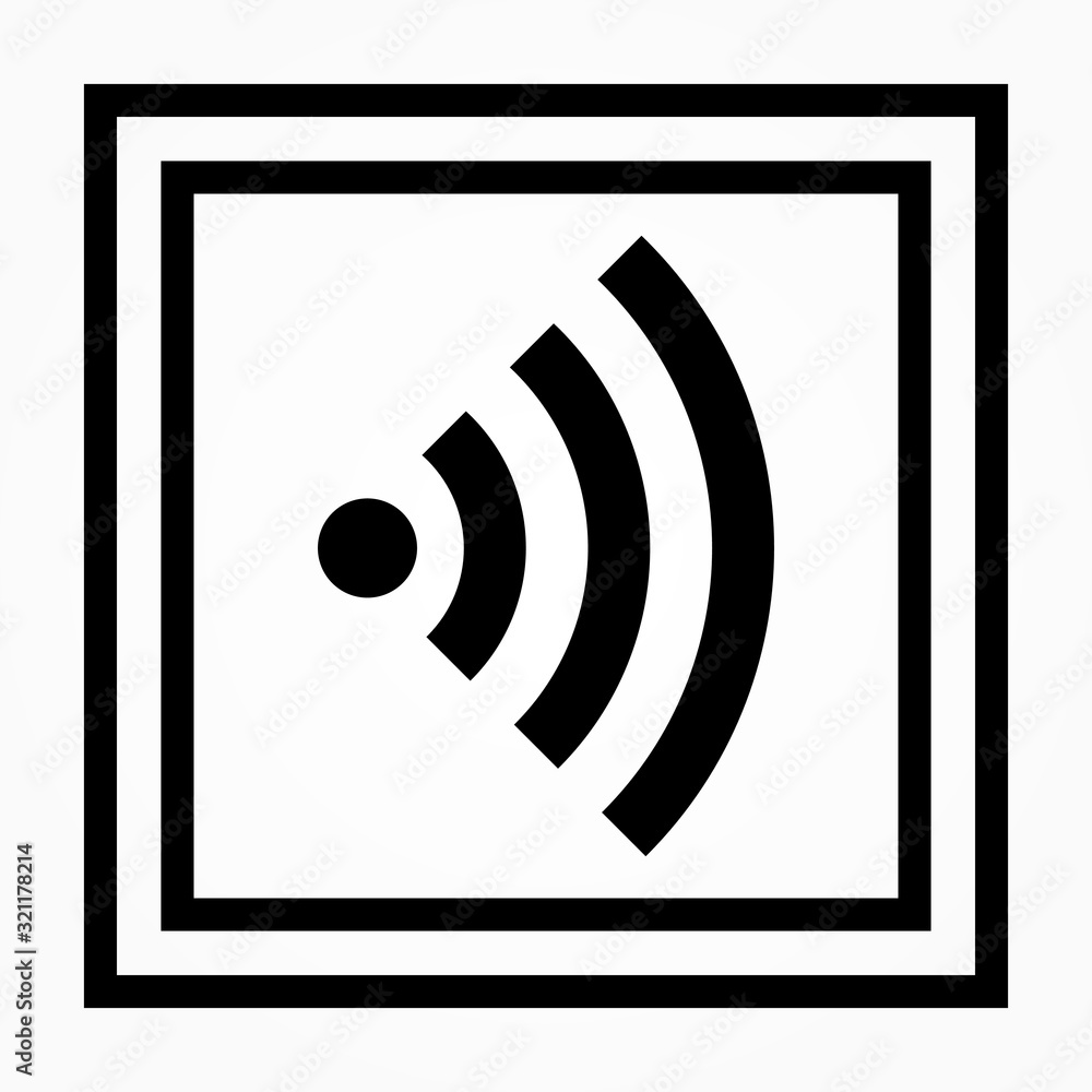 Poster internet availability isolated vector icon which