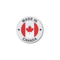 Circle National flag Made in - Canada