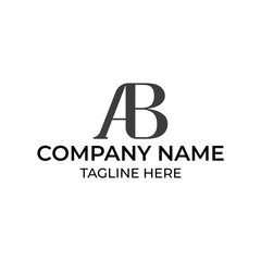 Modern and simple logo design for letter B