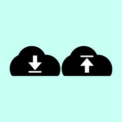 cloud icon on white background