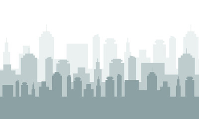 Fototapeta na wymiar silhouette city skyline. vector illustration