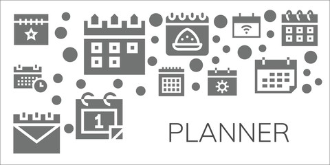 planner icon set