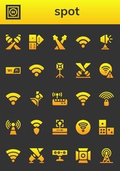 spot icon set