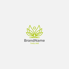 Nature logo concept. vector leaf 