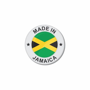 Circle National flag (Made in) - Jamaica