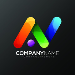 Vector illustration for a full-color letter a logo perfect for a company