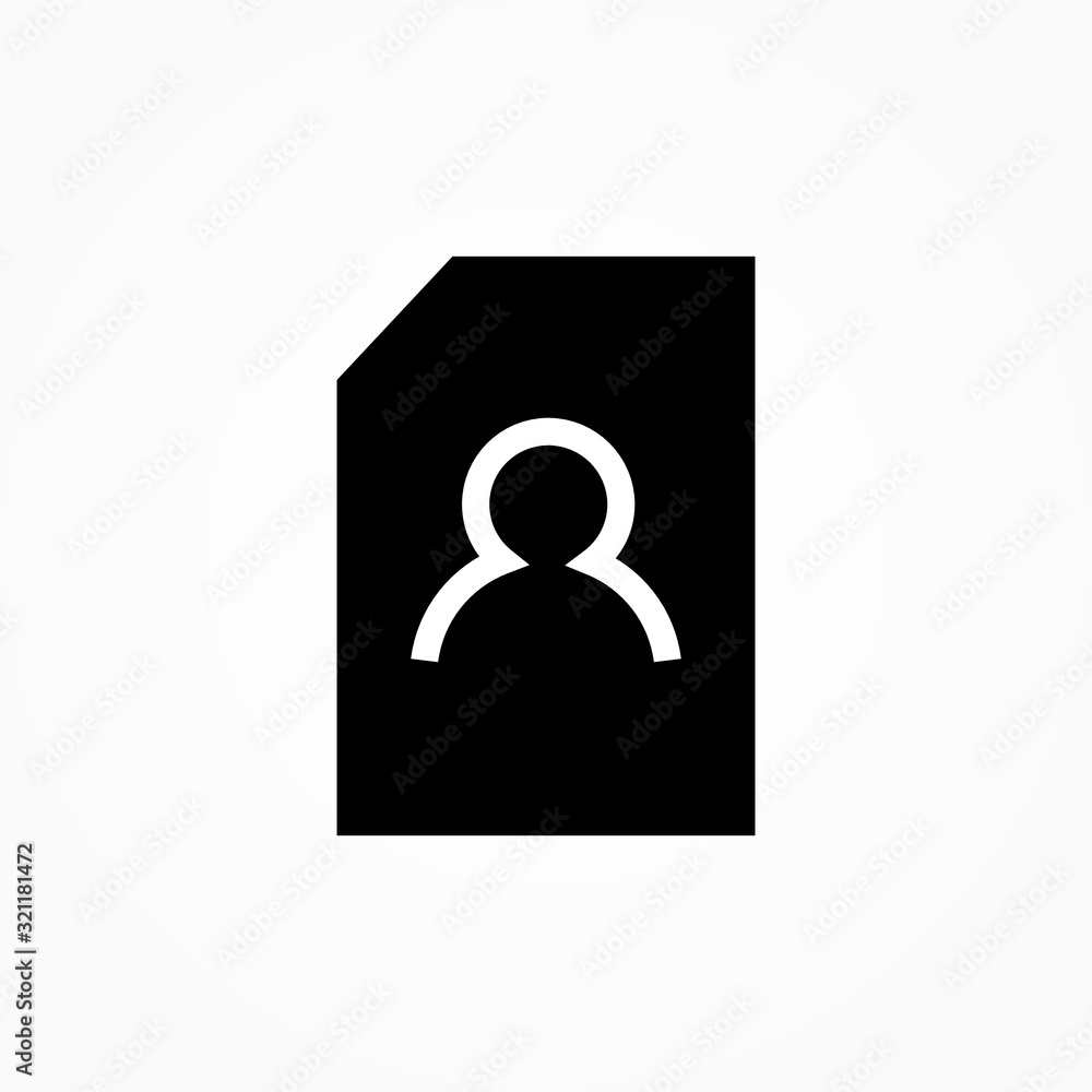 Poster document user icon design