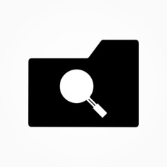 search folder sign icon design