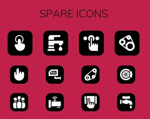 Modern Simple Set of spare Vector filled Icons