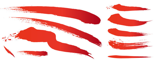 マスターアナログタッチ素材：筆の質感　墨　インク　筆模様　波模様	