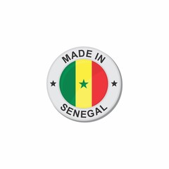 Circle National flag (Made in) - Senegal