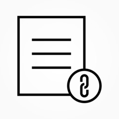 link document icon design vector illustration