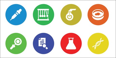 Modern Simple Set of experiment Vector filled Icons