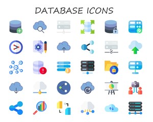 database icon set