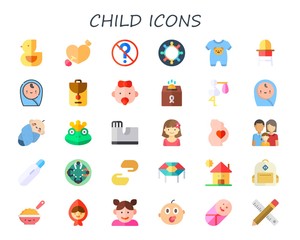 child icon set