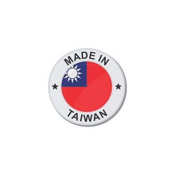 Circle National flag (Made in) - Taiwan