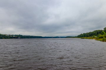 View of the Volga river in Yaroslavl, Russia