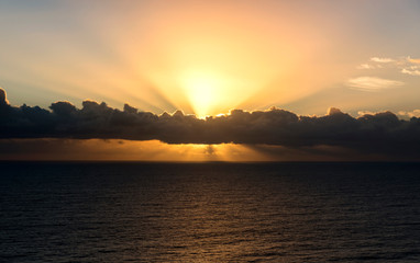 Sunrise over the ocean, Byron Bay Australia
