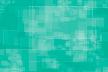 Porträt Hintergrund im Viereck Design mit der Trendfarbe Türkis